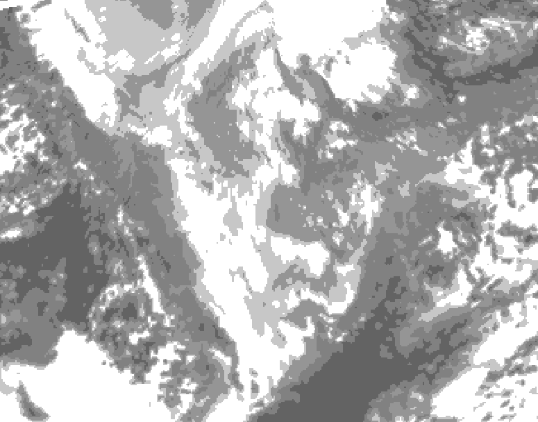 GDPS total cloud 204 hour forecast chart for Canada based on 2025/11/27 1200Z data