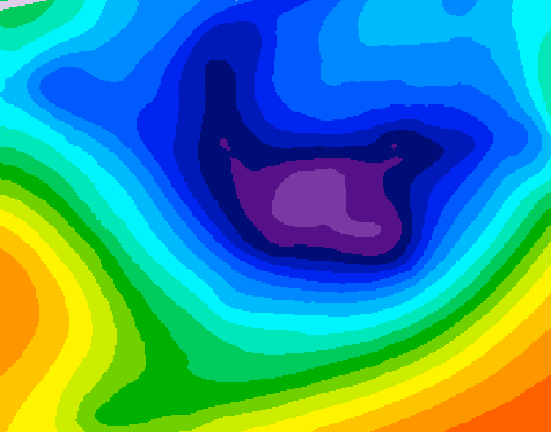 GDPS 500 millibar geopotential height 156 hour forecast chart for Canada based on 2025/11/28 0000Z data