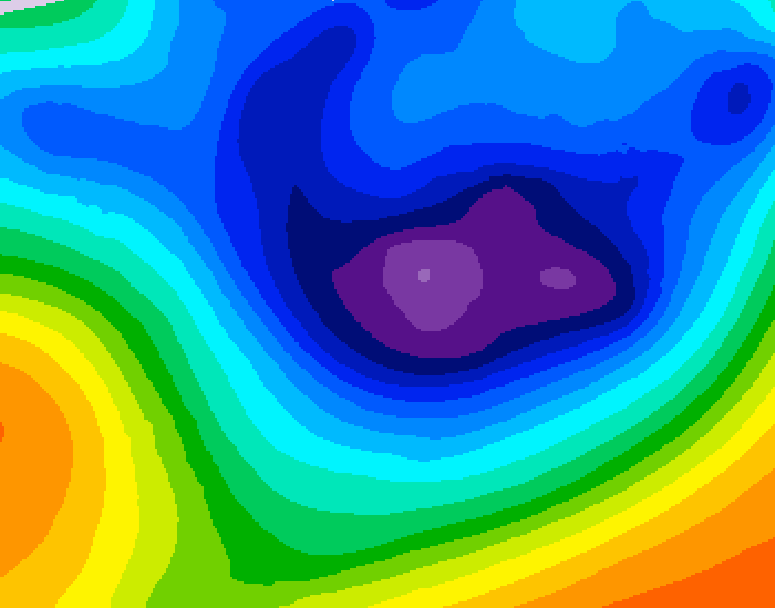 GDPS 500 millibar geopotential height 168 hour forecast chart for Canada based on 2025/11/28 0000Z data