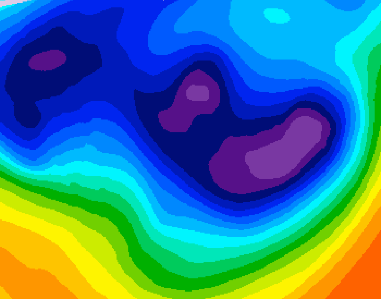 GDPS 500 millibar geopotential height 234 hour forecast chart for Canada based on 2025/11/28 0000Z data