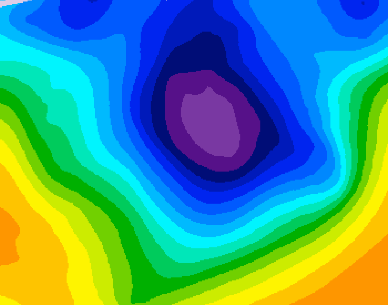 GDPS 500 millibar geopotential height 084 hour forecast chart for Canada based on 2025/11/28 1200Z data