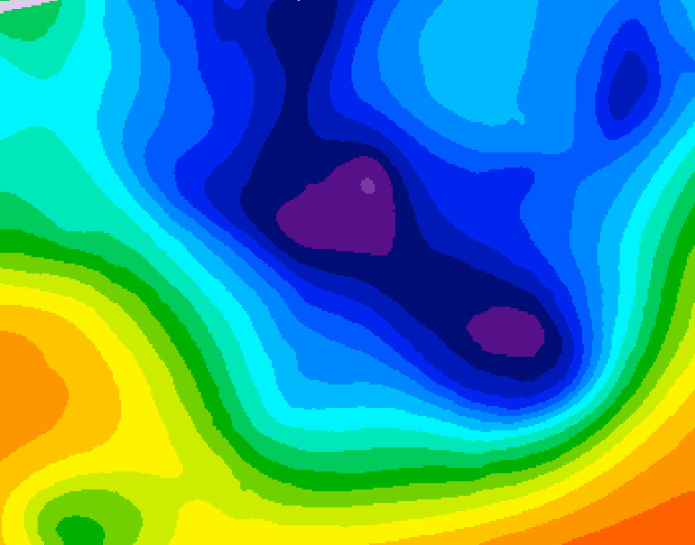 GDPS 500 millibar geopotential height 156 hour forecast chart for Canada based on 2025/11/28 1200Z data