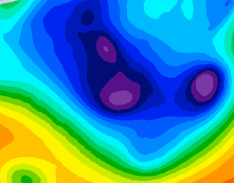 GDPS 500 millibar geopotential height 180 hour forecast chart for Canada based on 2025/11/28 1200Z data