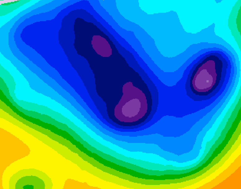 GDPS 500 millibar geopotential height 192 hour forecast chart for Canada based on 2025/11/28 1200Z data