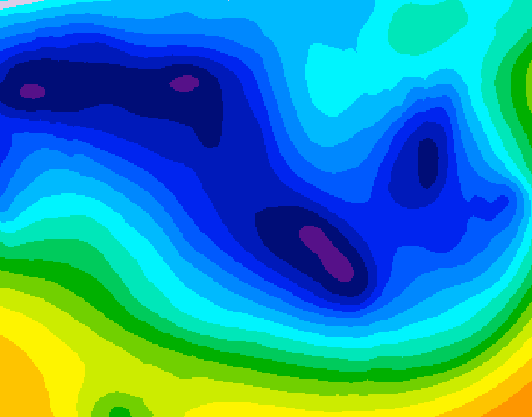 GDPS 500 millibar geopotential height 216 hour forecast chart for Canada based on 2025/11/28 1200Z data