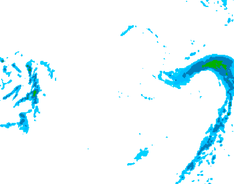 GDPS precipitation 228 hour forecast chart for Canada based on 2025/11/28 0000Z data
