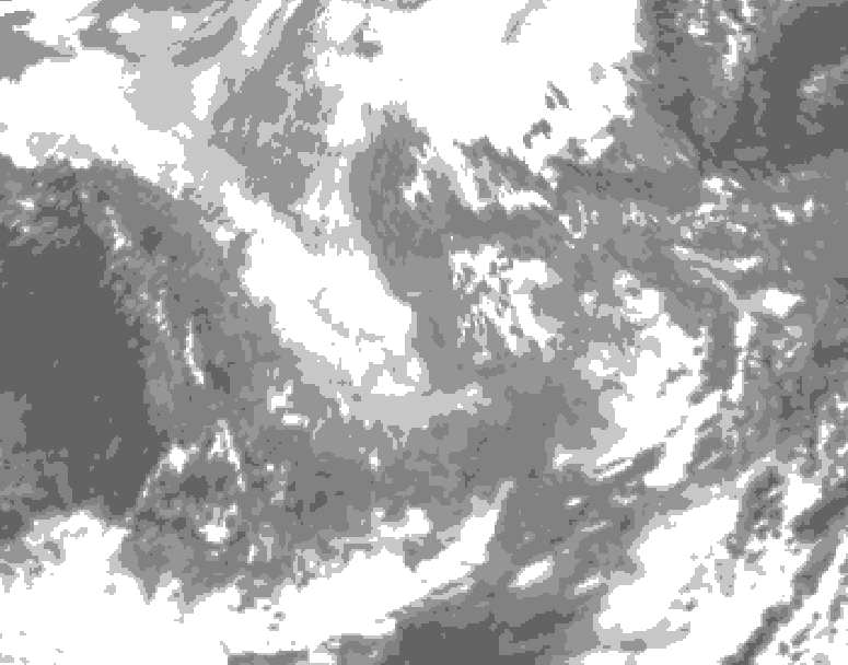 GDPS total cloud 168 hour forecast chart for Canada based on 2025/11/28 0000Z data