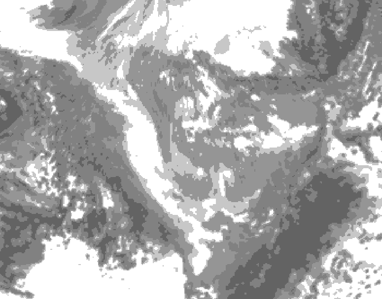 GDPS total cloud 204 hour forecast chart for Canada based on 2025/11/28 0000Z data