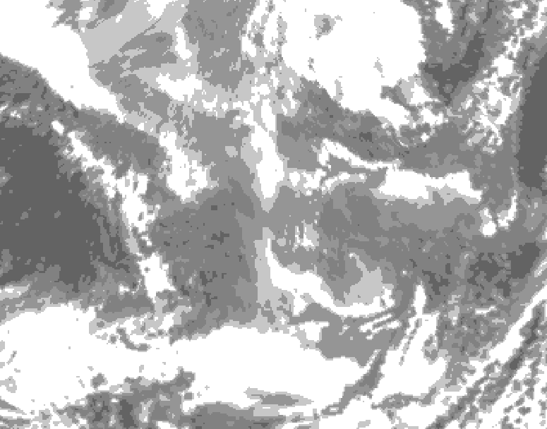 GDPS total cloud 144 hour forecast chart for Canada based on 2025/11/28 1200Z data