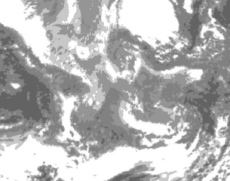 GDPS total cloud 156 hour forecast chart for Canada based on 2025/11/28 1200Z data