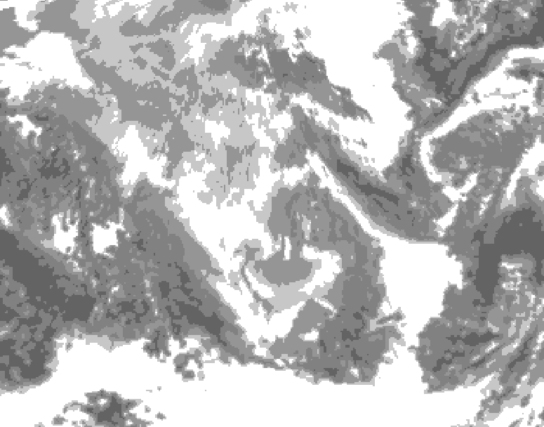 GDPS total cloud 204 hour forecast chart for Canada based on 2025/11/28 1200Z data