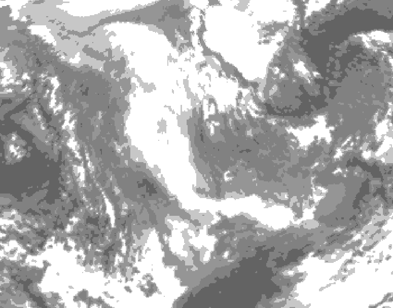 GDPS total cloud 240 hour forecast chart for Canada based on 2025/11/28 1200Z data