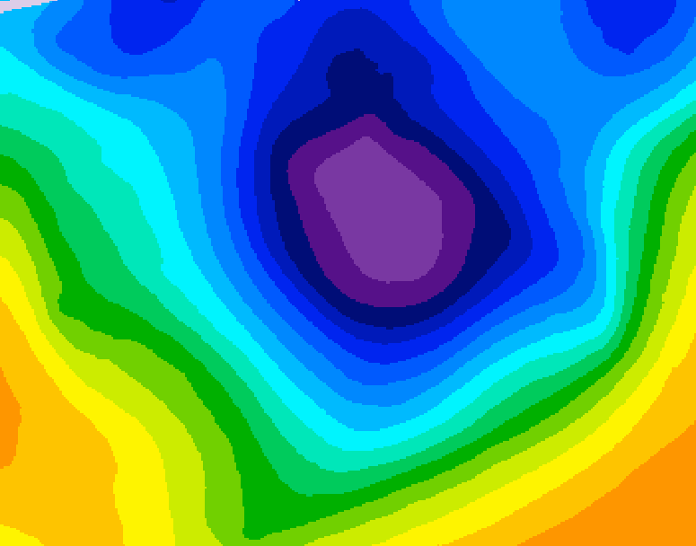 GDPS 500 millibar geopotential height 072 hour forecast chart for Canada based on 2025/11/29 0000Z data