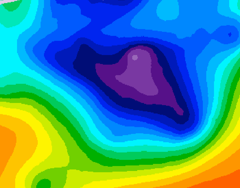 GDPS 500 millibar geopotential height 144 hour forecast chart for Canada based on 2025/11/29 0000Z data