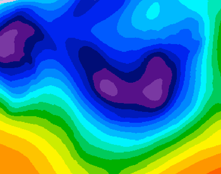 GDPS 500 millibar geopotential height 204 hour forecast chart for Canada based on 2025/11/29 0000Z data