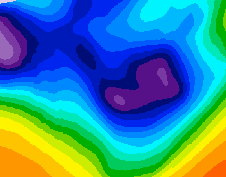 GDPS 500 millibar geopotential height 216 hour forecast chart for Canada based on 2025/11/29 0000Z data