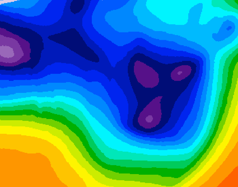 GDPS 500 millibar geopotential height 234 hour forecast chart for Canada based on 2025/11/29 0000Z data