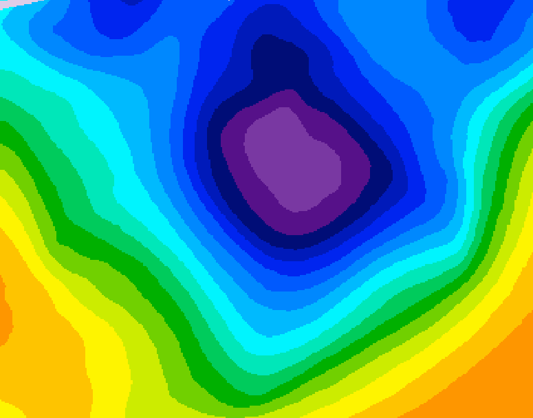 GDPS 500 millibar geopotential height 060 hour forecast chart for Canada based on 2025/11/29 1200Z data