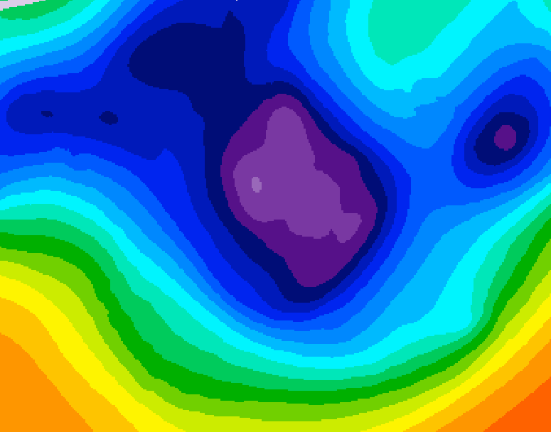 GDPS 500 millibar geopotential height 180 hour forecast chart for Canada based on 2025/11/29 1200Z data