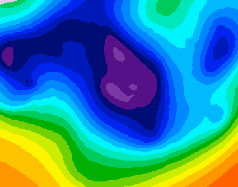 GDPS 500 millibar geopotential height 192 hour forecast chart for Canada based on 2025/11/29 1200Z data