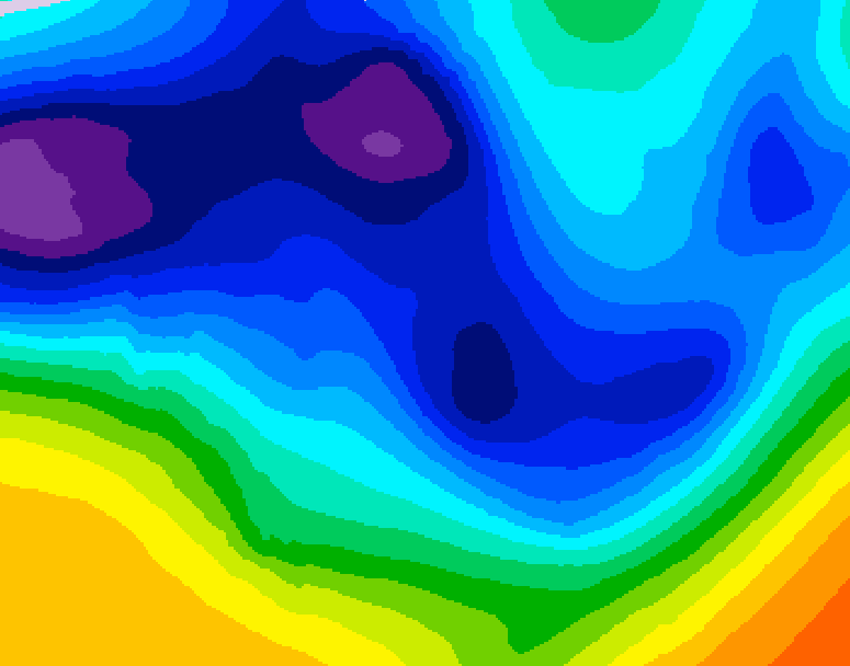 GDPS 500 millibar geopotential height 216 hour forecast chart for Canada based on 2025/11/29 1200Z data