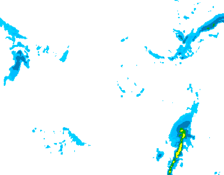 GDPS precipitation 096 hour forecast chart for Canada based on 2025/11/29 0000Z data