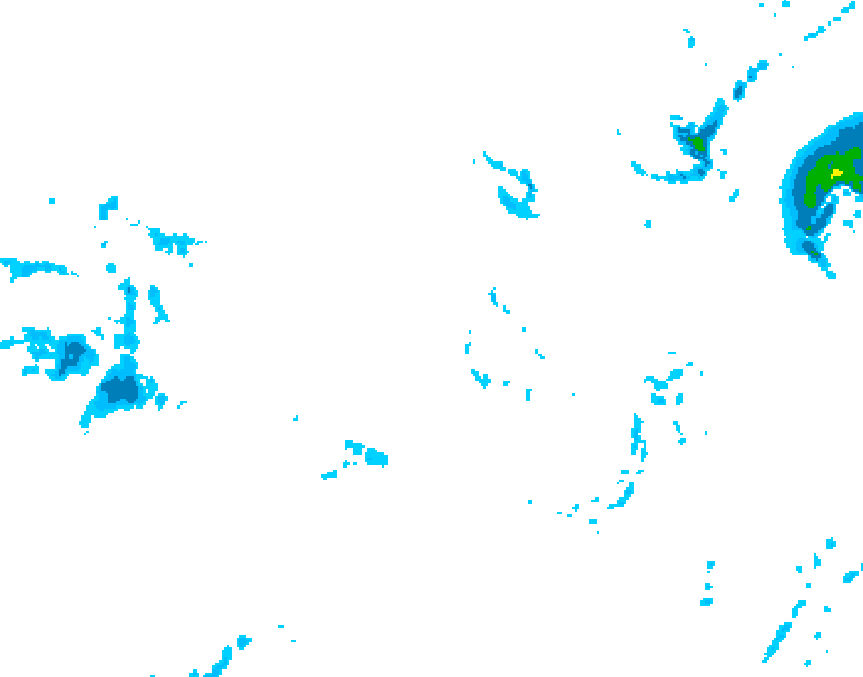 GDPS precipitation 132 hour forecast chart for Canada based on 2025/11/29 0000Z data