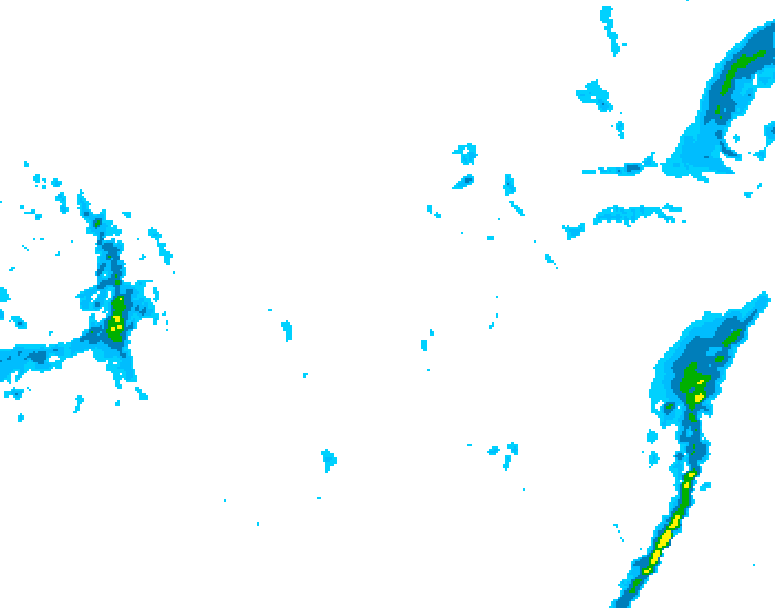GDPS precipitation 228 hour forecast chart for Canada based on 2025/11/29 0000Z data