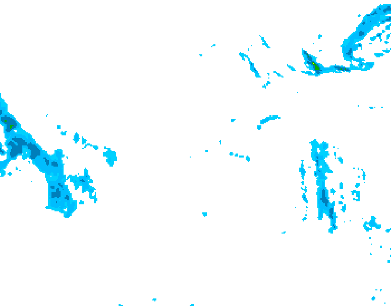 GDPS precipitation 132 hour forecast chart for Canada based on 2025/11/29 1200Z data