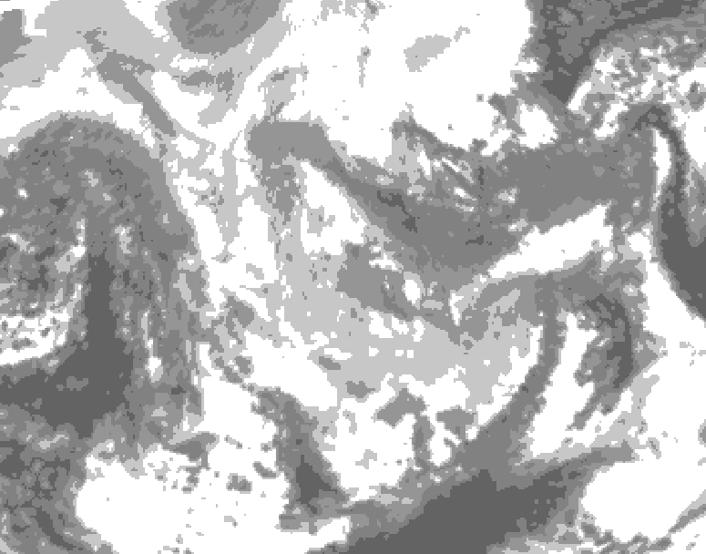 GDPS total cloud 204 hour forecast chart for Canada based on 2025/11/29 0000Z data