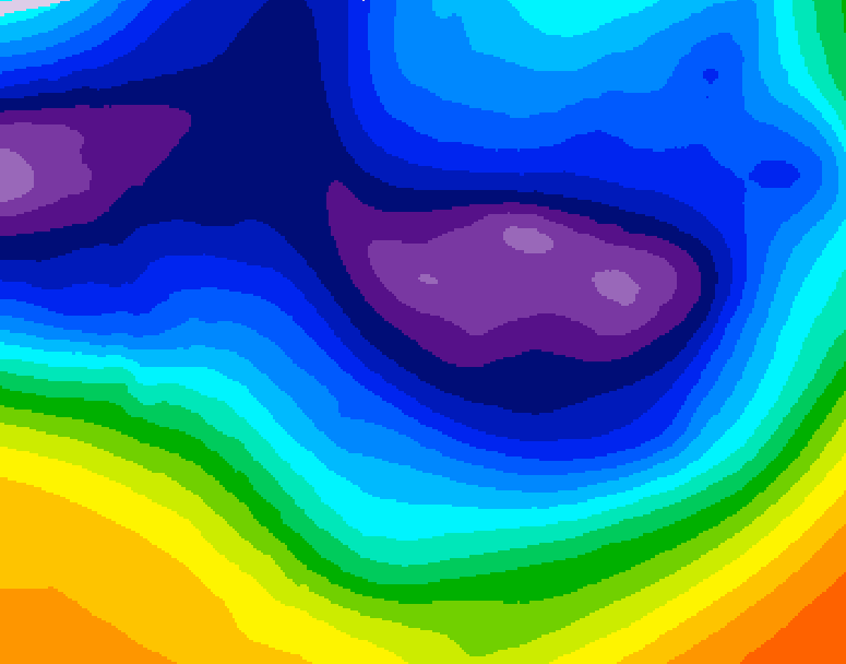 GDPS 500 millibar geopotential height 204 hour forecast chart for Canada based on 2025/11/30 0000Z data