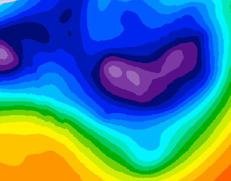 GDPS 500 millibar geopotential height 228 hour forecast chart for Canada based on 2025/11/30 0000Z data