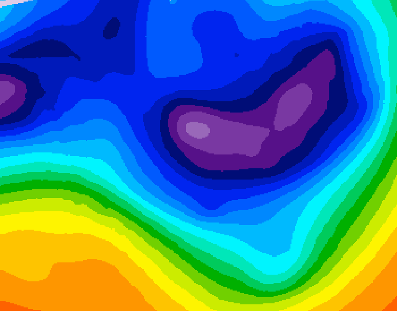 GDPS 500 millibar geopotential height 234 hour forecast chart for Canada based on 2025/11/30 0000Z data