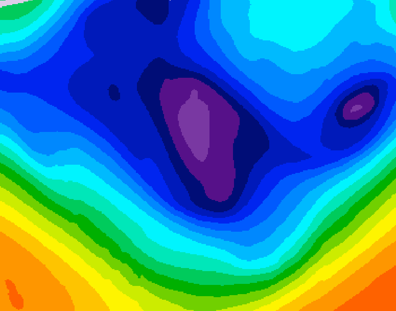 GDPS 500 millibar geopotential height 144 hour forecast chart for Canada based on 2025/11/30 1200Z data