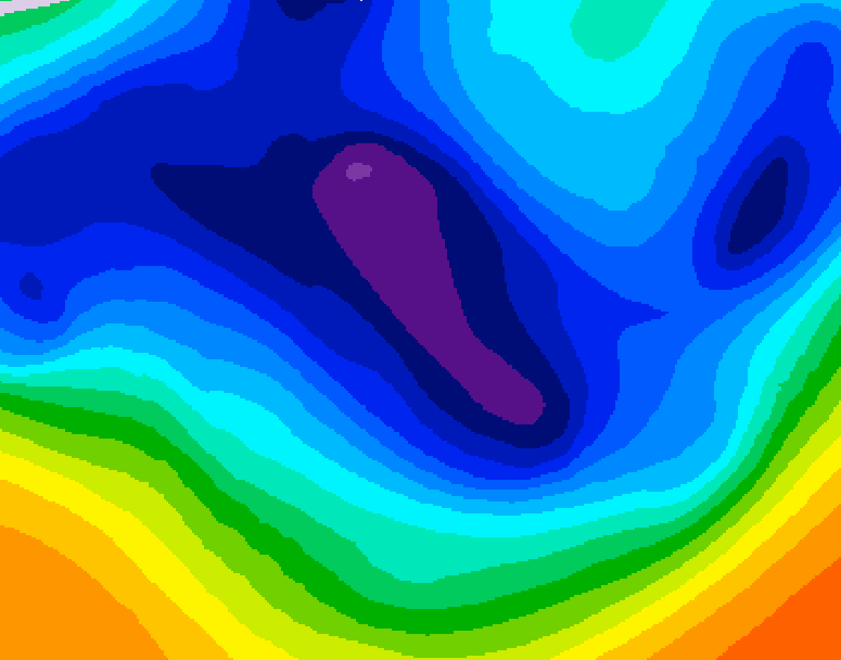 GDPS 500 millibar geopotential height 156 hour forecast chart for Canada based on 2025/11/30 1200Z data