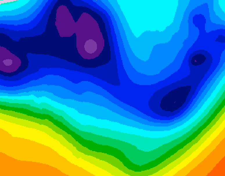 GDPS 500 millibar geopotential height 186 hour forecast chart for Canada based on 2025/11/30 1200Z data