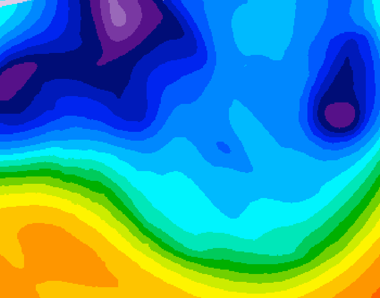 GDPS 500 millibar geopotential height 228 hour forecast chart for Canada based on 2025/11/30 1200Z data
