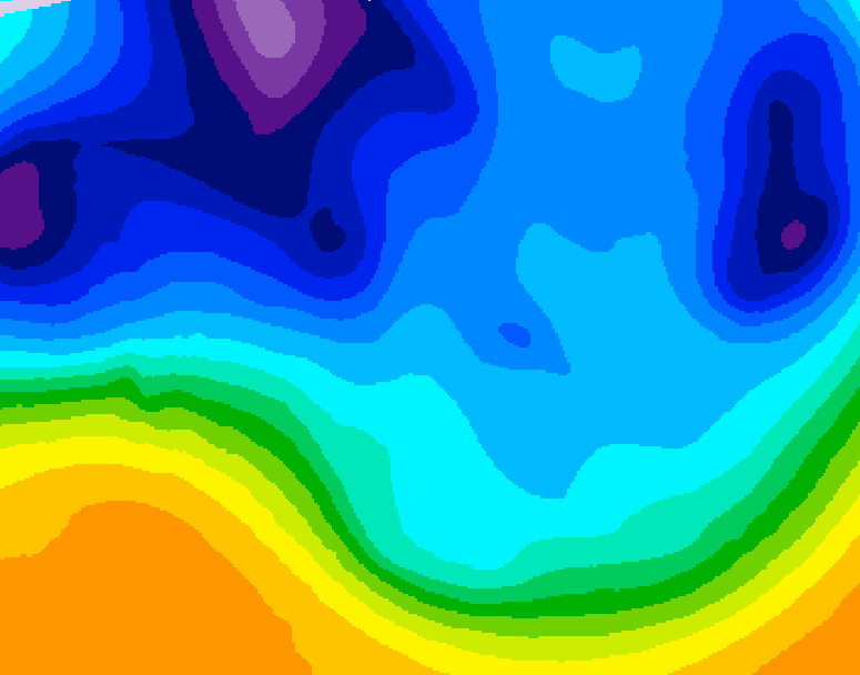 GDPS 500 millibar geopotential height 234 hour forecast chart for Canada based on 2025/11/30 1200Z data