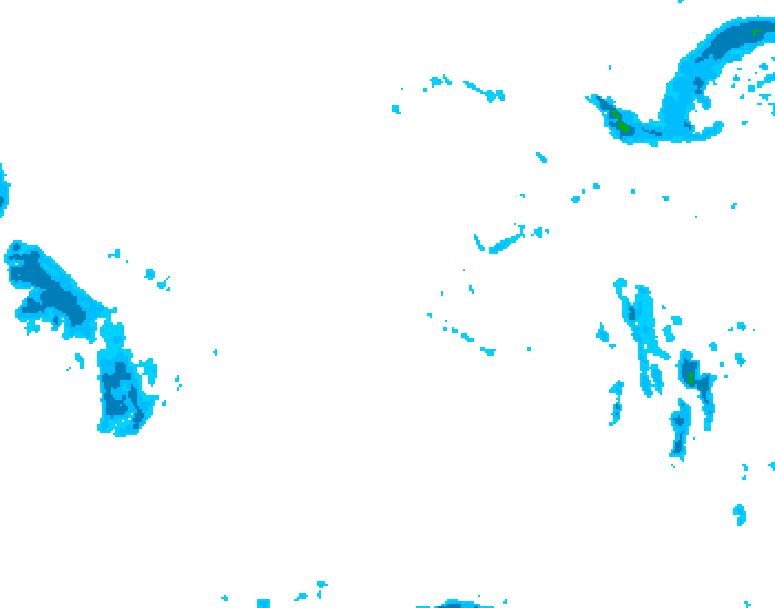 GDPS precipitation 120 hour forecast chart for Canada based on 2025/11/30 0000Z data