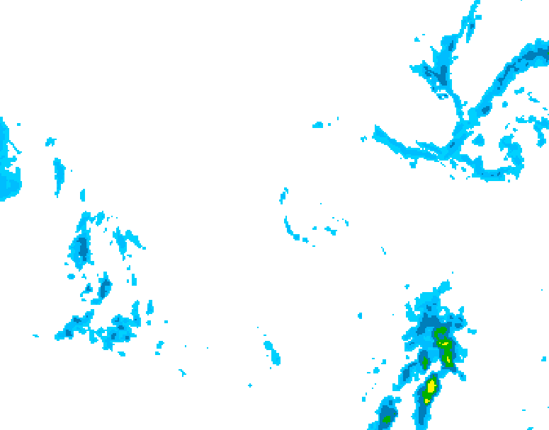 GDPS precipitation 156 hour forecast chart for Canada based on 2025/11/30 0000Z data