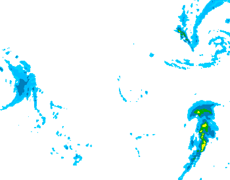 GDPS precipitation 168 hour forecast chart for Canada based on 2025/11/30 0000Z data