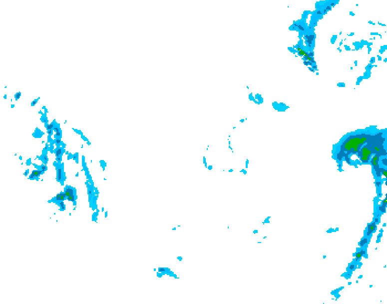 GDPS precipitation 180 hour forecast chart for Canada based on 2025/11/30 0000Z data