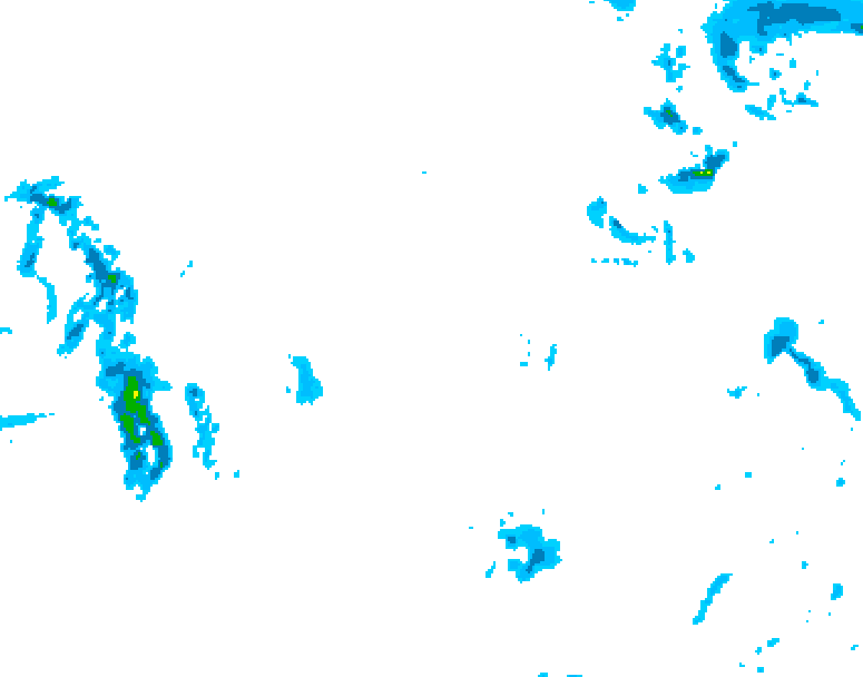 GDPS precipitation 216 hour forecast chart for Canada based on 2025/11/30 0000Z data