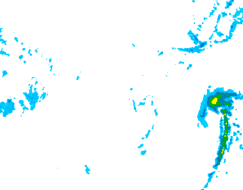 GDPS precipitation 072 hour forecast chart for Canada based on 2025/11/30 1200Z data
