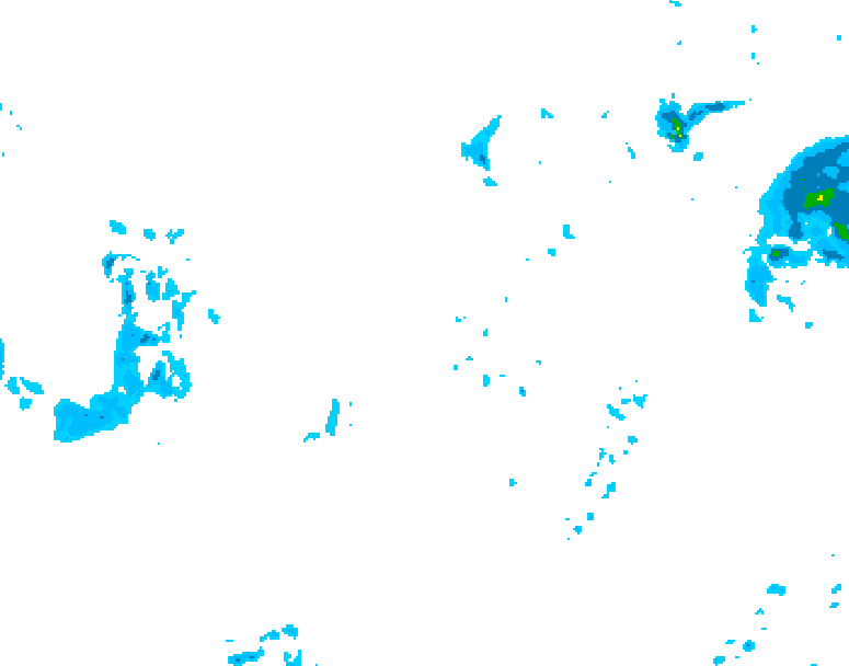 GDPS precipitation 090 hour forecast chart for Canada based on 2025/11/30 1200Z data