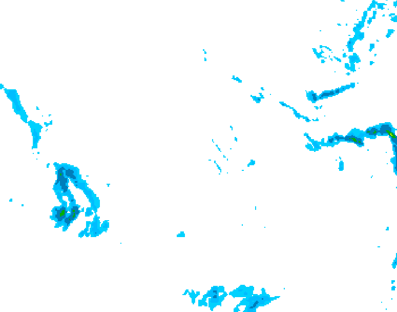 GDPS precipitation 120 hour forecast chart for Canada based on 2025/11/30 1200Z data