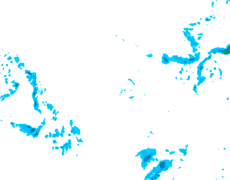 GDPS precipitation 132 hour forecast chart for Canada based on 2025/11/30 1200Z data