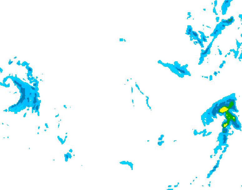 GDPS precipitation 156 hour forecast chart for Canada based on 2025/11/30 1200Z data