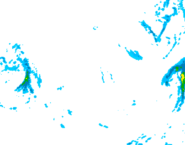 GDPS precipitation 162 hour forecast chart for Canada based on 2025/11/30 1200Z data