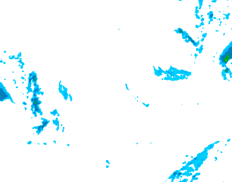 GDPS precipitation 174 hour forecast chart for Canada based on 2025/11/30 1200Z data